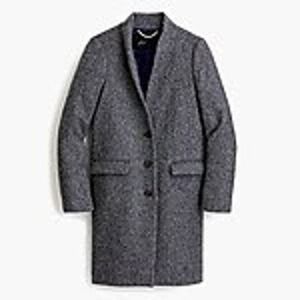 J.Crew Petite Oversized Topcoat in English Herringbone Wool